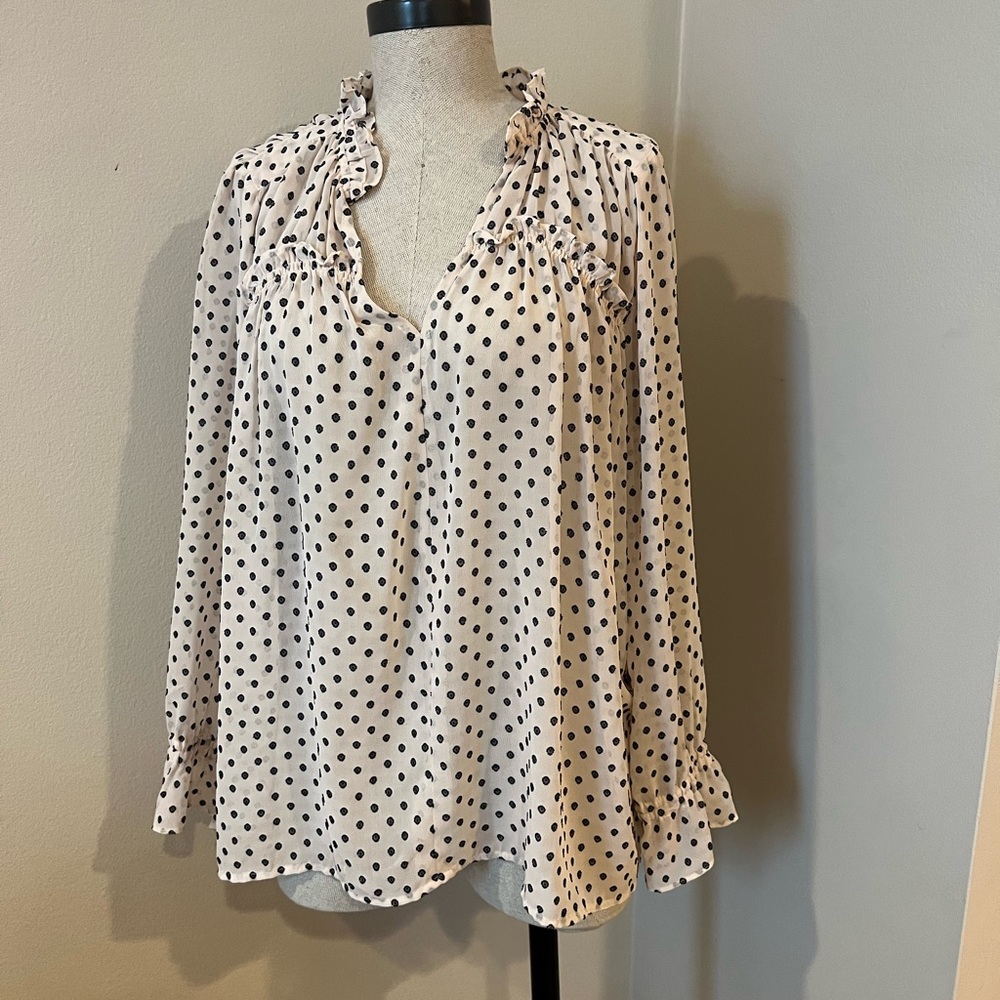 Pookie and Sebastian polka dot blouse